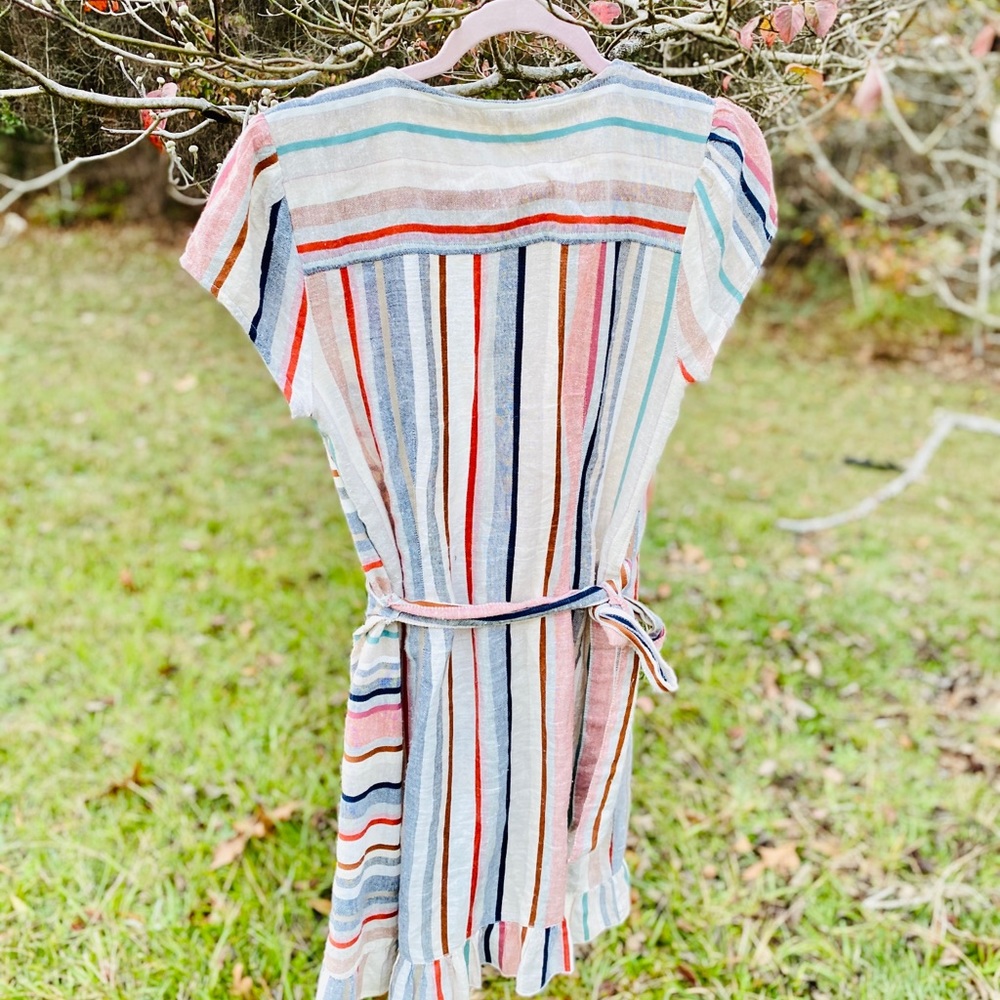 Free People Wrap it Up Mini Dress Striped - Picture 6 of 11